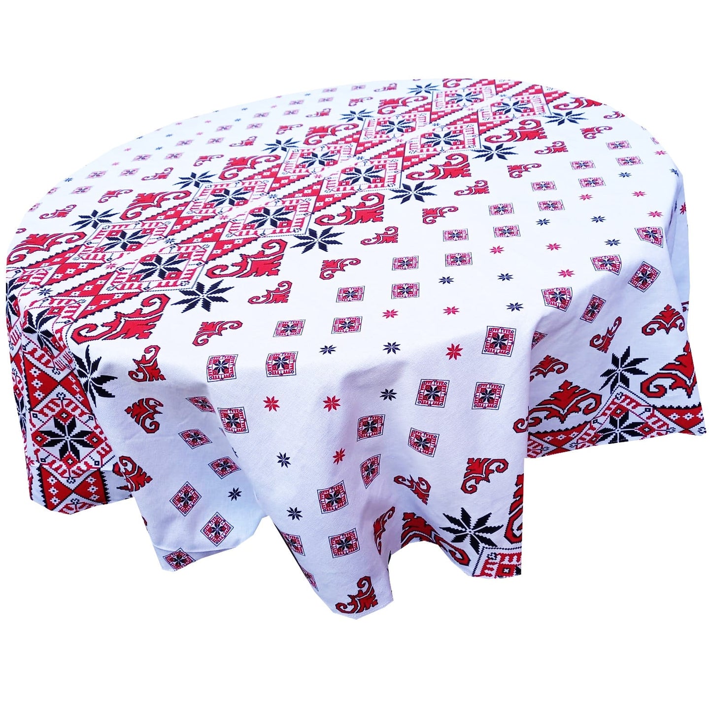 Fata de masa rotunda traditional bumbac