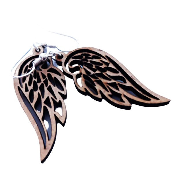 MCF Jasmin wood and silver earrings