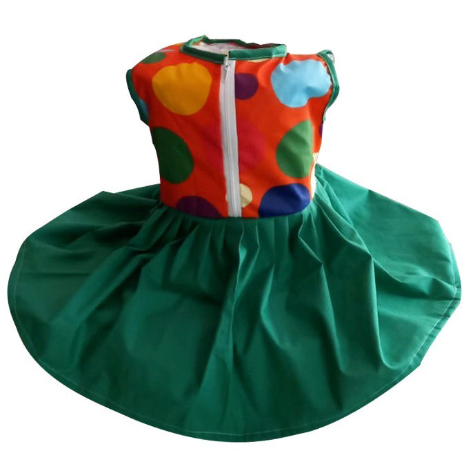 MCF Girls' Dress Petale de joy Multicolored Summer Cotton
