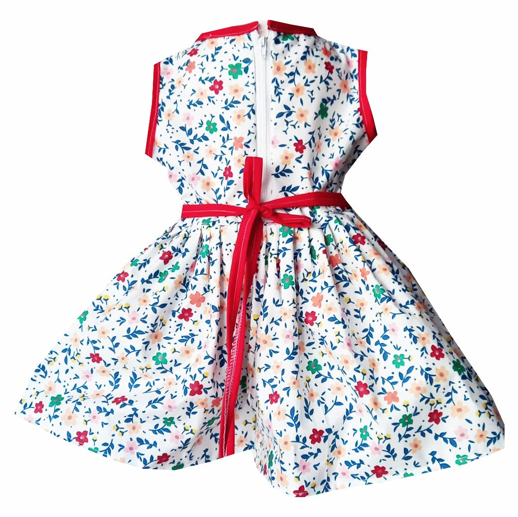 MCF "Flower Seeker" multi-colored summer dress made of cotton
