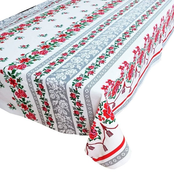 Traditional Banat decorative tablecloth 100% cotton MCF