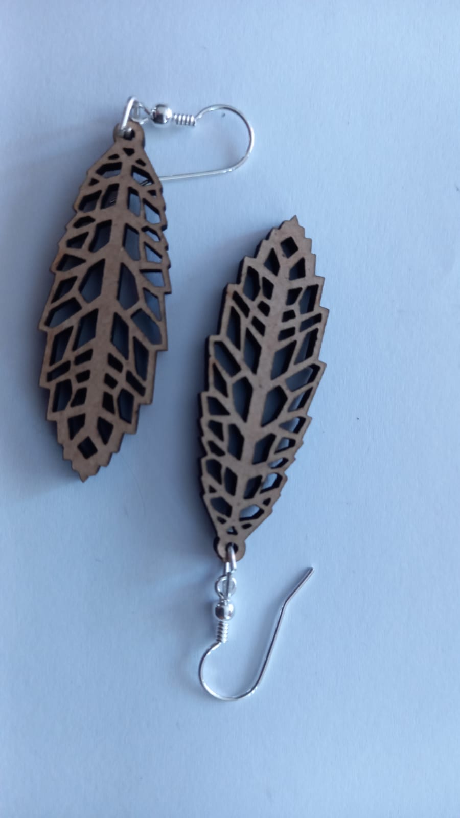 MCF Jasmin wood and silver earrings