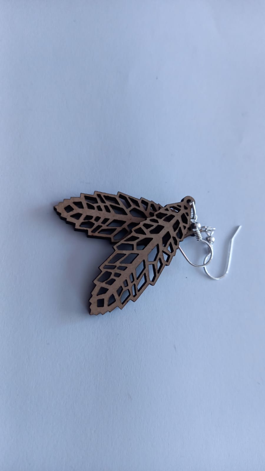 MCF Jasmin wood and silver earrings