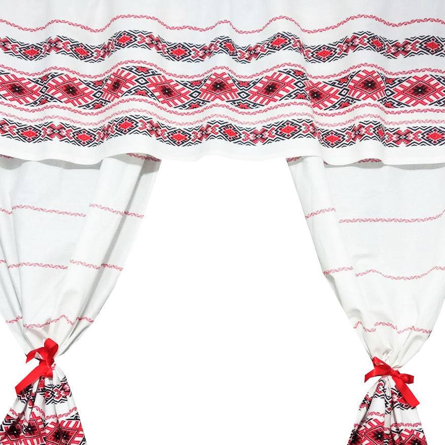 Set 8 piese perdea fata de masa si 6 servete MCF Traditional Oltenia