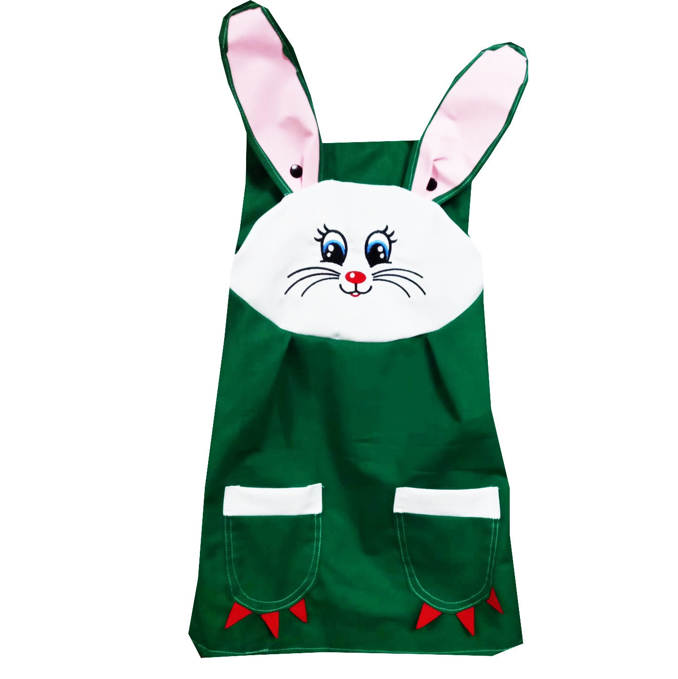 Rochie fete MCF Sarafan Iepuras multicolora - Bej sau verde
