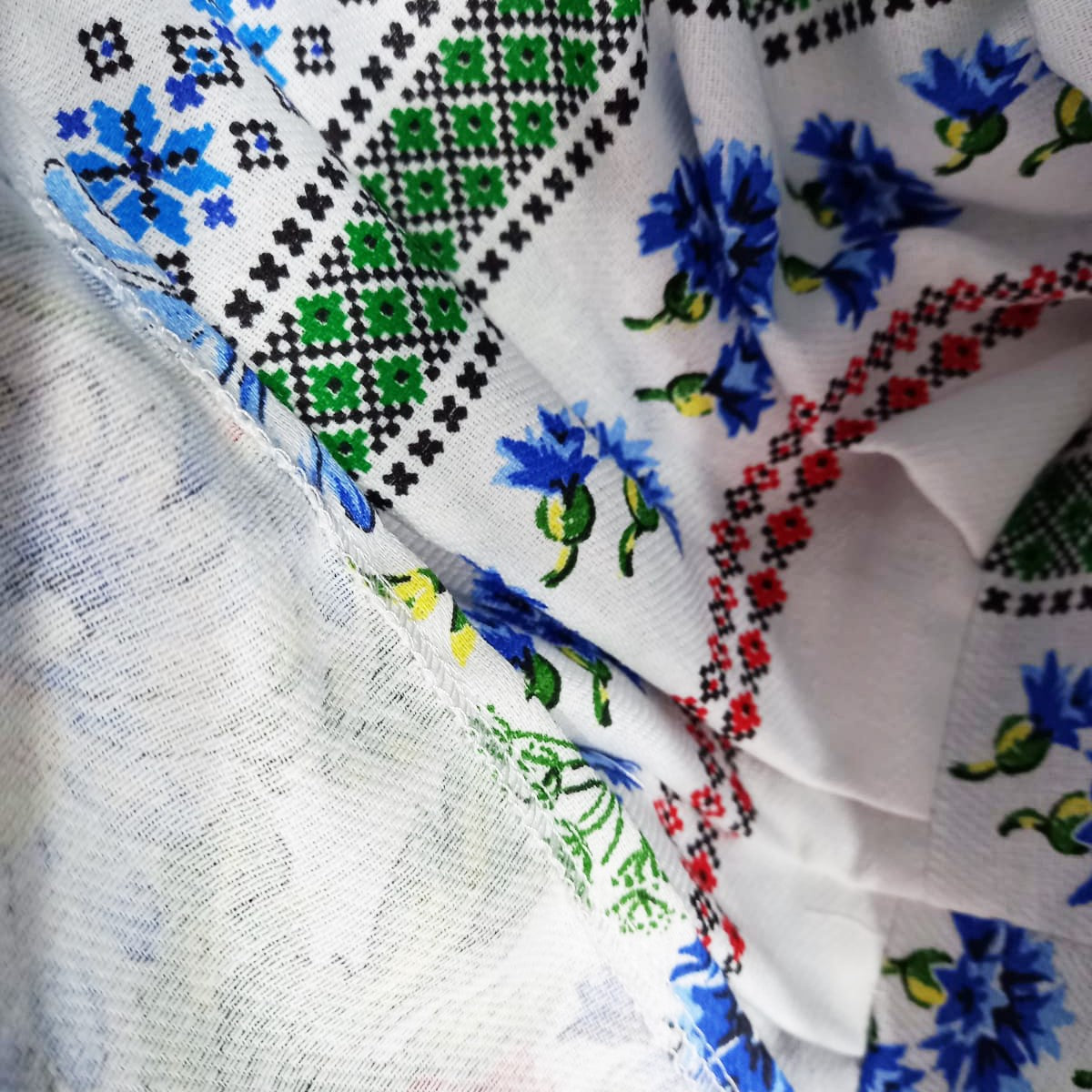 Rochie de vară din bumbac – model tradițional Crișana, multicolor, MCF