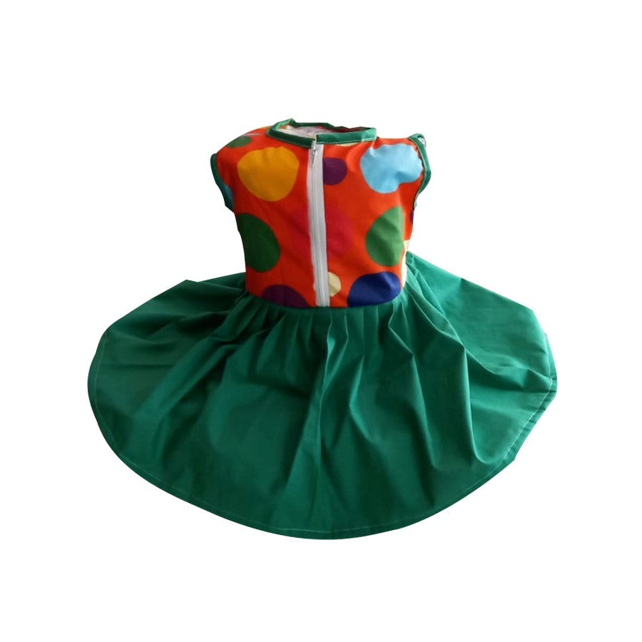 MCF Girls' Dress Petale de joy Multicolored Summer Cotton