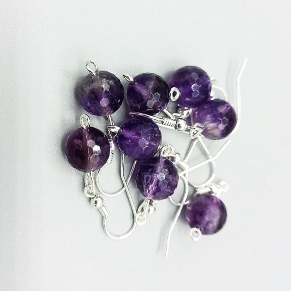 Cercei din argint cu ametist - MCF - MCF România