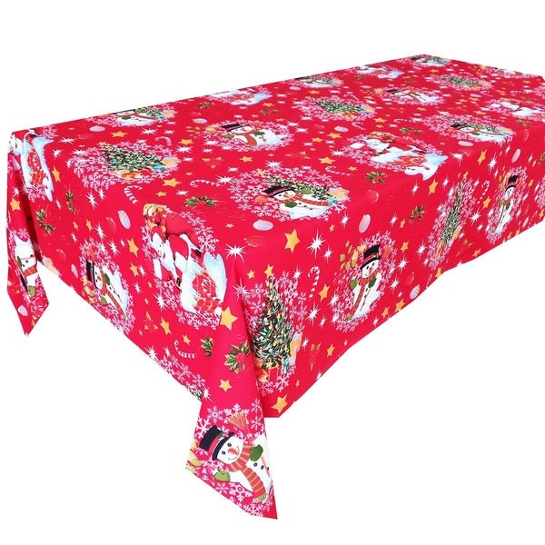 Față de masă „Om de Zăpadă” – Crăciun MCF, material textil de calitate - MCF România