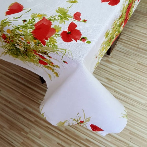 Față de masă decorativă cu maci din bumbac - MCF - MCF România