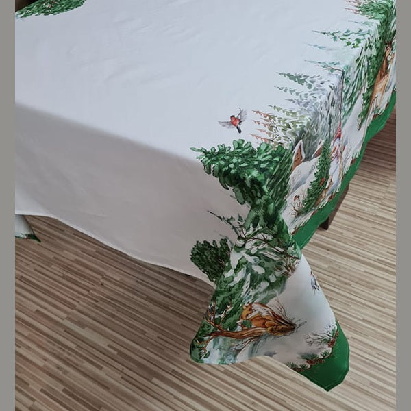 Față de masă din bumbac cu caprioare - MCF - MCF România