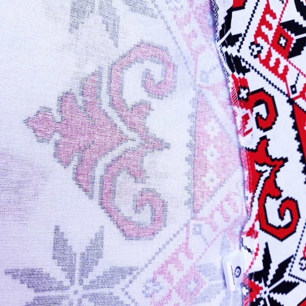 Față de masă rotundă tradițională Ardeal – bumbac de calitate, model popular românesc - MCF România