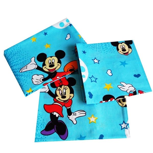 Lenjerie pat MCF Mickey si Minnie mouse, bumbac - MCF România