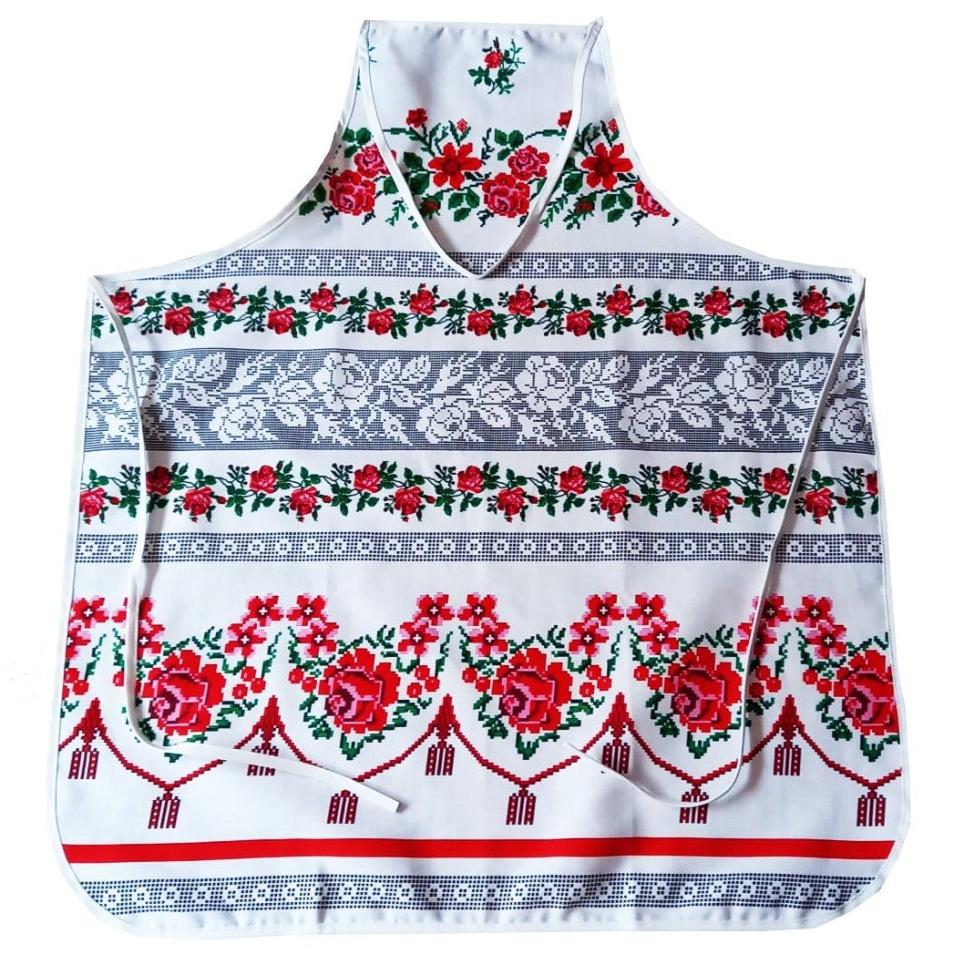 Kitchen apron for cooking MCF traditional Oltenia unique gift for mothers wives friends