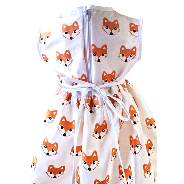 Rochie fetiță cu vulpiță drăguță cu cordon la spate - MCF România