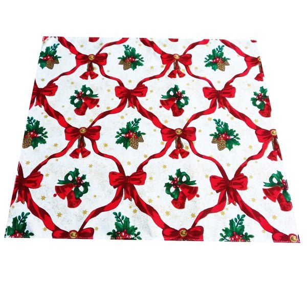 Șervet decorativ Crăciun – clopoței și conuri de brad, bumbac 100% – MCF - MCF România