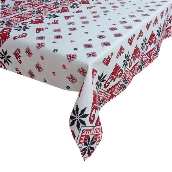 Set 8 piese Perdea fata de masa si 6 servete MCF Traditional Ardeal bumbac - MCF România