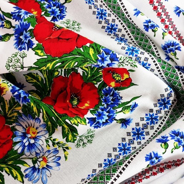 Set 8 piese perdea fata de masa si 6 servete MCF Traditional Crisana - MCF România