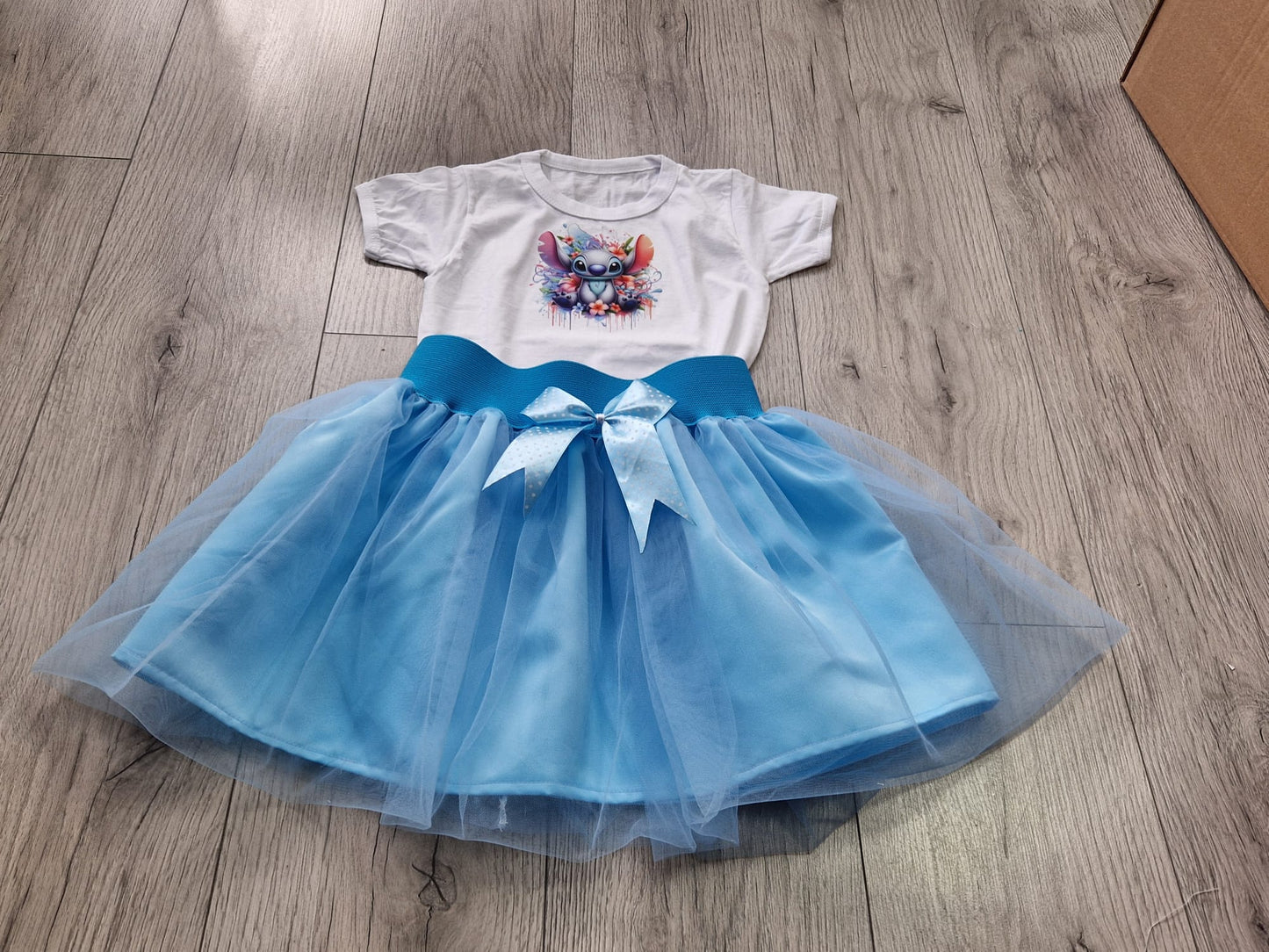 Girls' Stitch T-shirt and skirt set 2-9 years