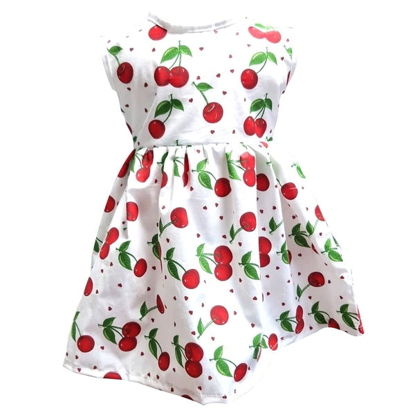 Rochie fete MCF multicolora de vara MCF din bumbac Cirese