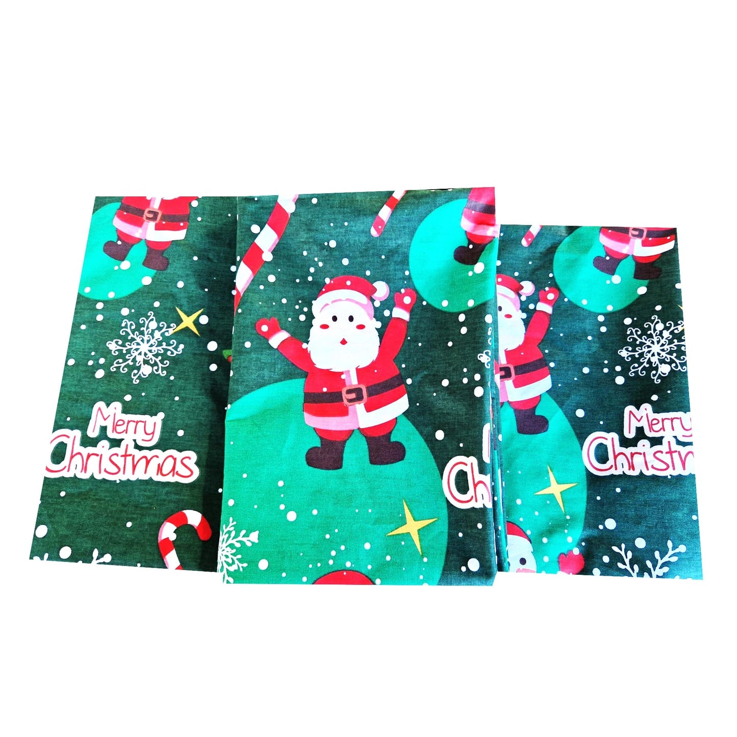 Cotton Bed Linen, Christmas 90x200 green