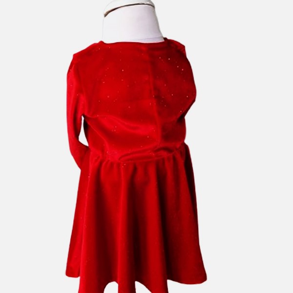 Velvet Princess Dress Emerald green velvet 5-6 years