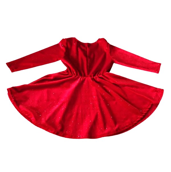 Velvet Princess Dress Emerald green velvet 5-6 years