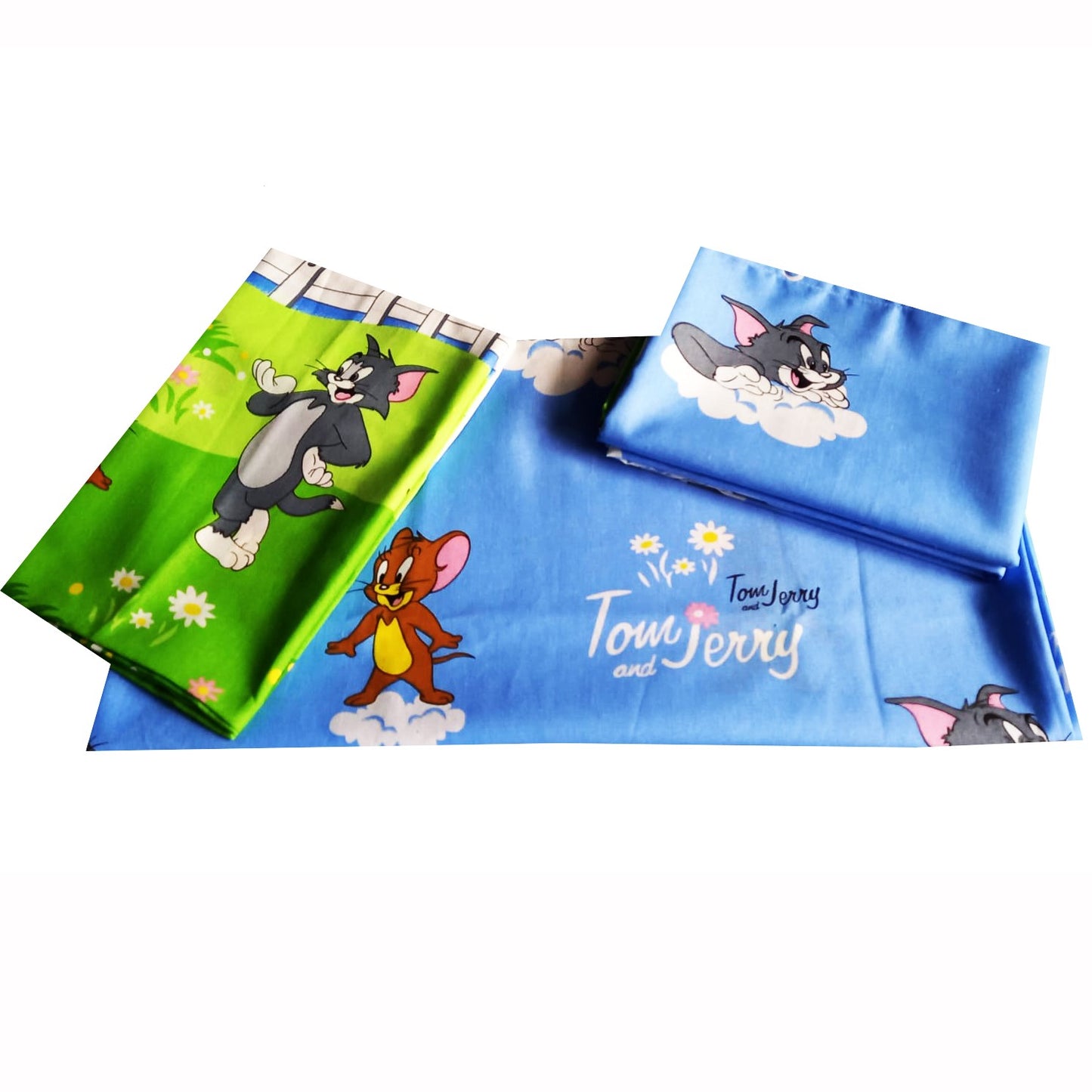 Lenjerie pat Tom si Jerry multicolor, bumbac
