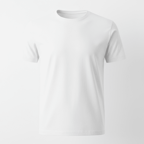 Tricou alb fără guler