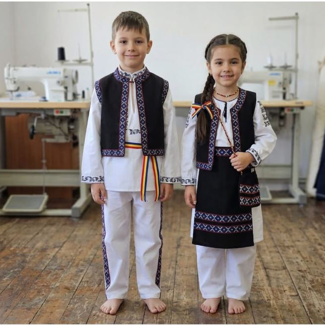 Costume populare pentru copii MCF, tradiționale românești autentice