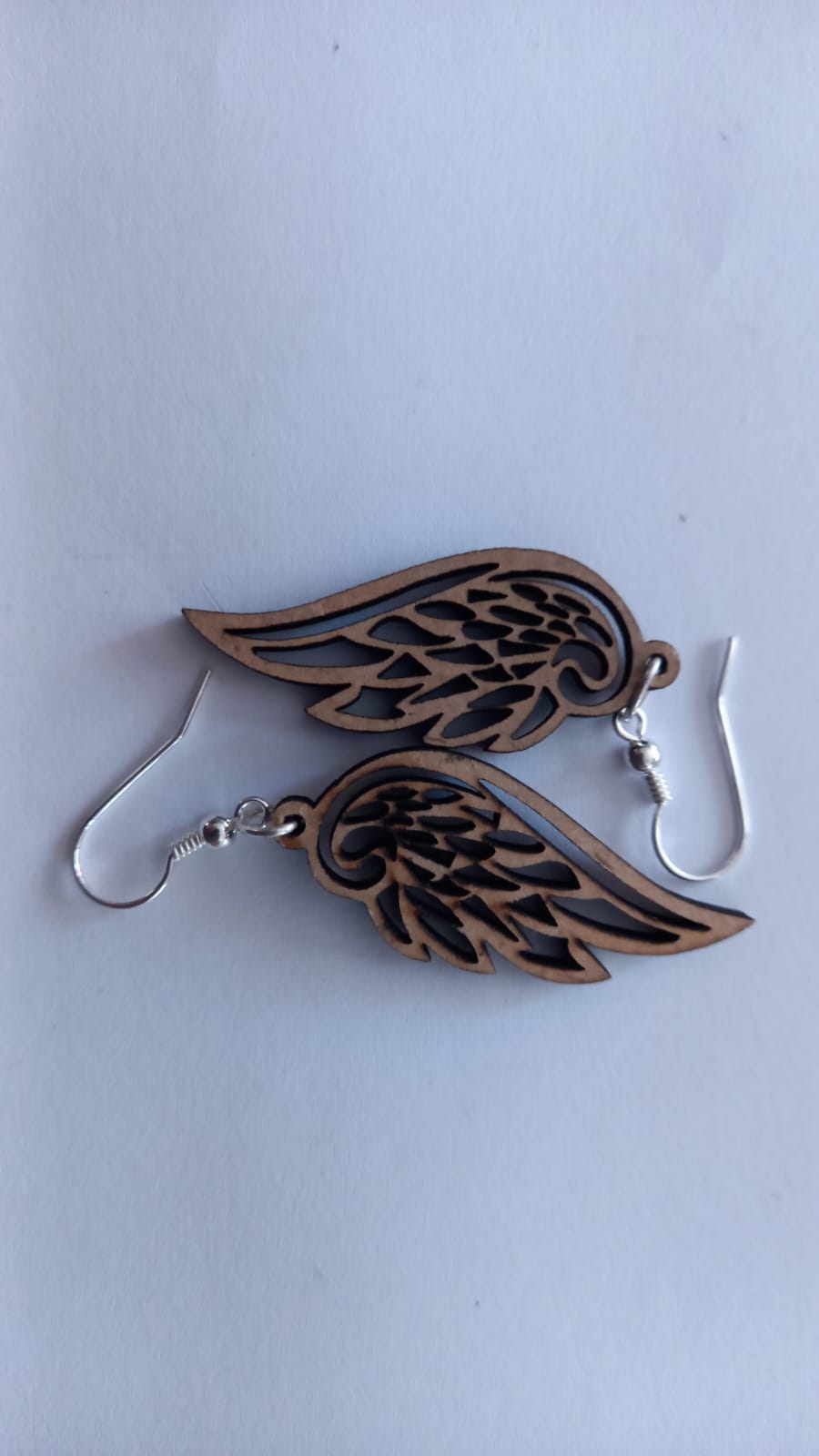 MCF Jasmin wood and silver earrings