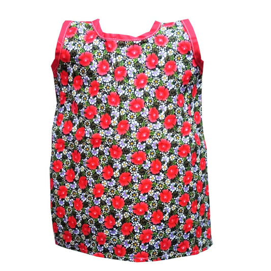 Rochie din bumbac multicolora de vara imprimeu garofite