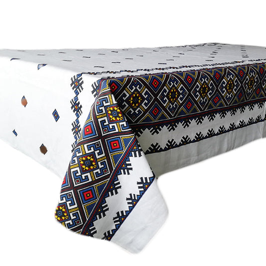 Fata de masa din bumbac model traditional Dobrogea