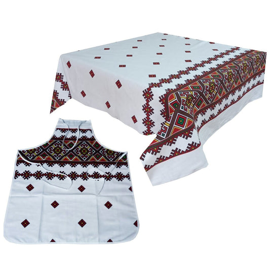 Set 1 fata de masa si 1 sort MCF traditional Banat