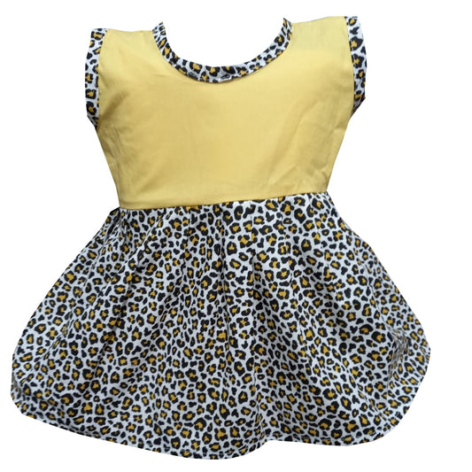 Rochie din bumbac multicolora de vara imprimeu leopard  MCF