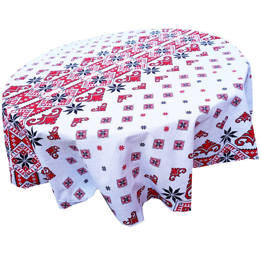 Fata de masa rotunda traditional bumbac