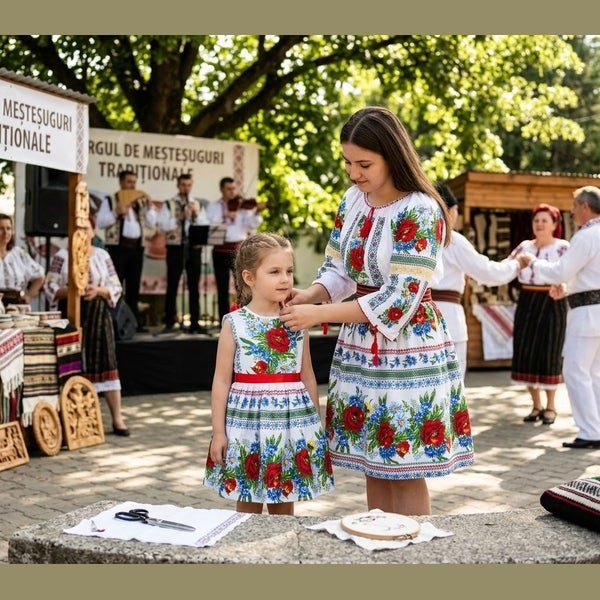 Rochie tradițională pentru fete Crișana