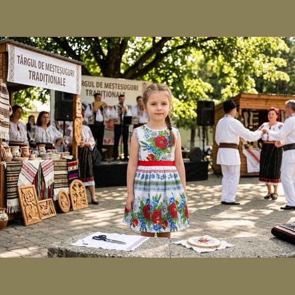Rochie tradițională pentru fete Crișana