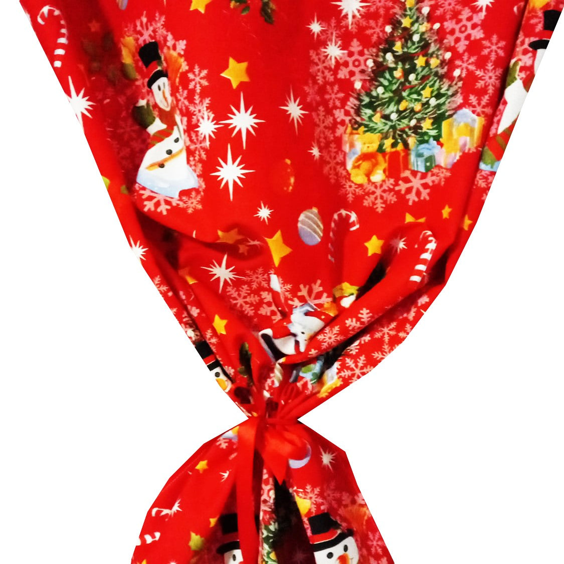 Perdea de bumbac om de zapada craciun MCF