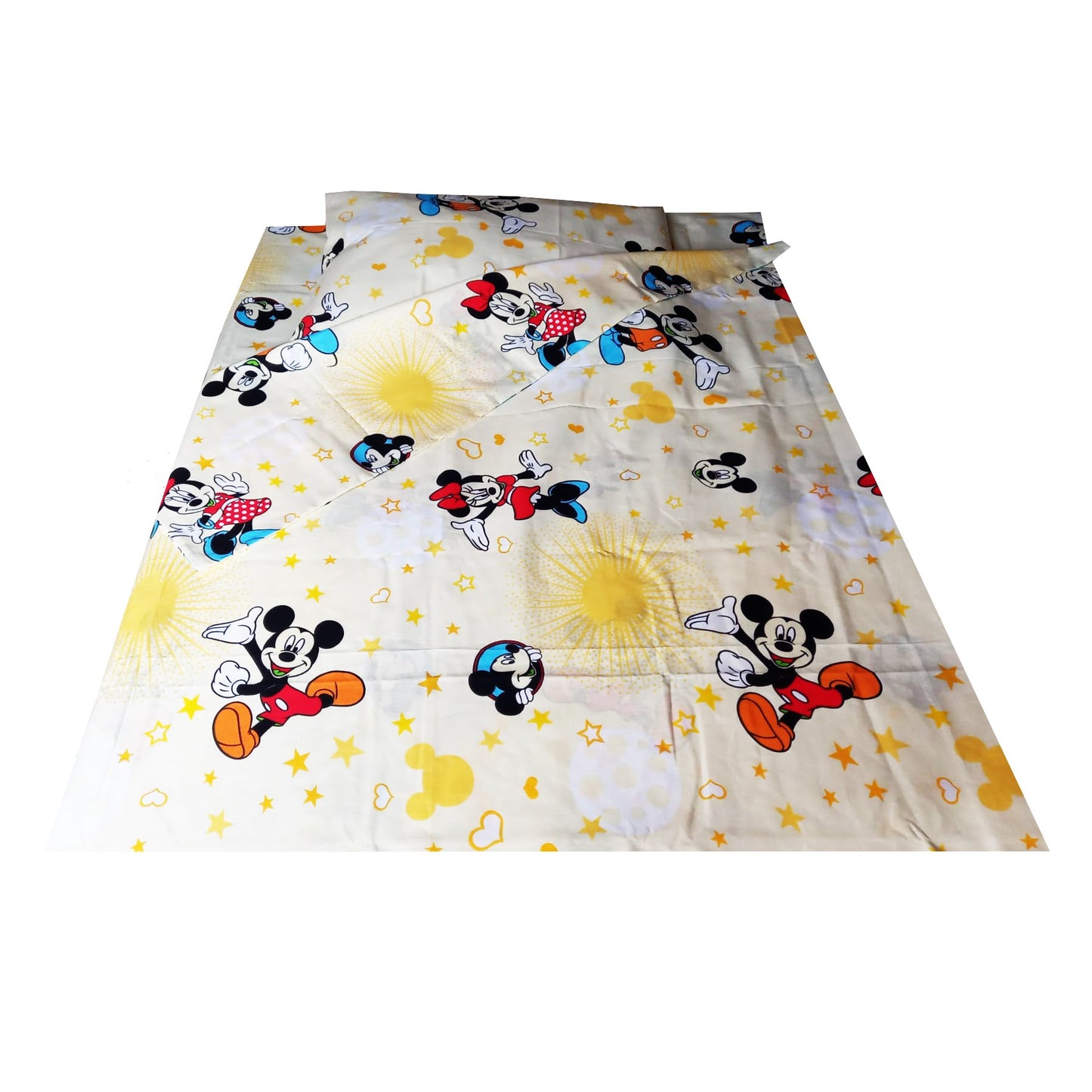 Lenjerie pat  MCF Mickey si Minnie mouse, bumbac