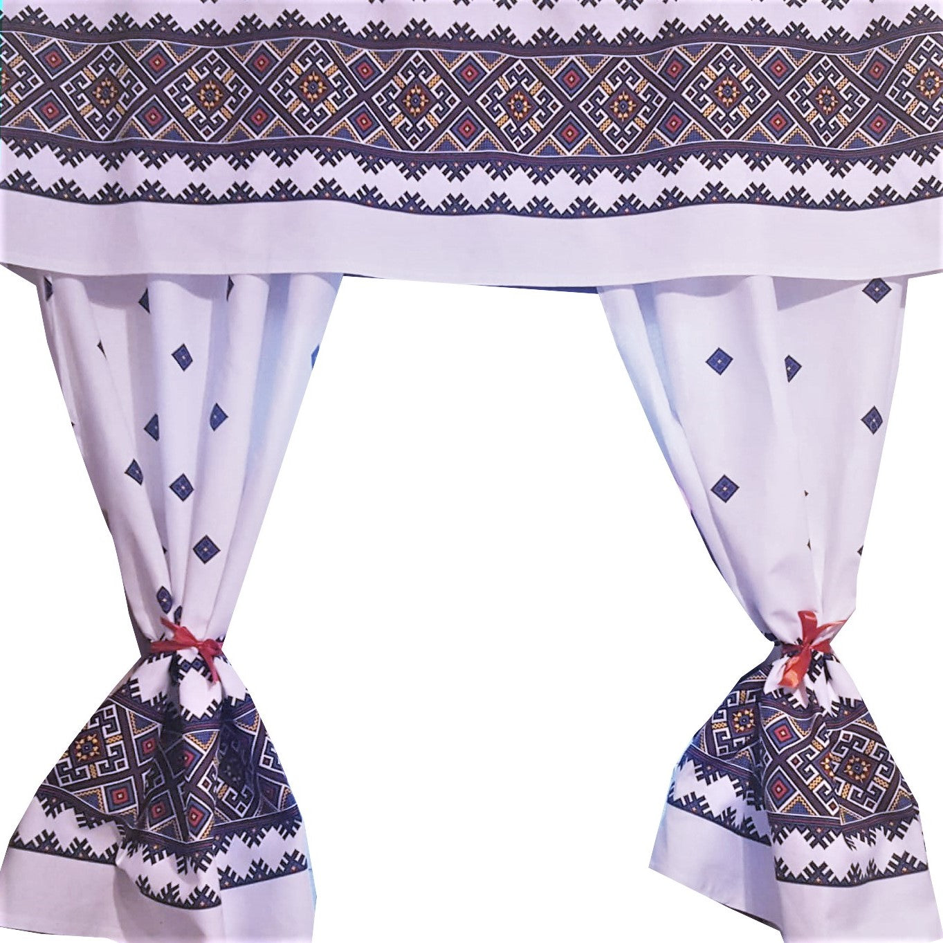 Set 8 piese Perdea fata de masa si 6 servete MCF Traditional Dobrogea