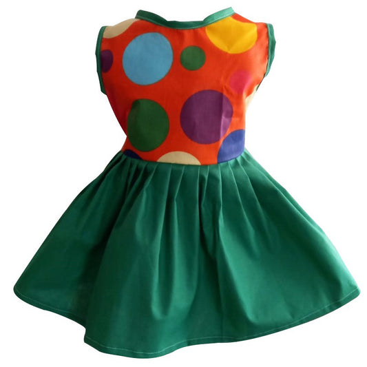 Rochie fete Buline vesele  multicolore de vara bumbac