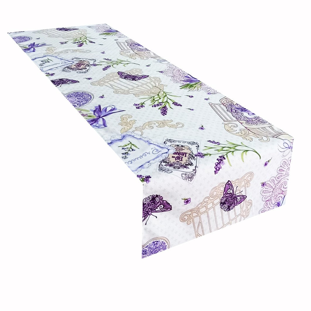 Napron decorativ cu flori de lavandă – material textil de calitate, MCF