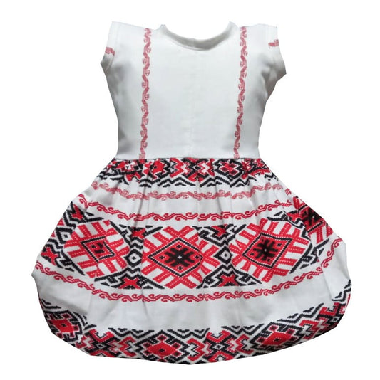 Rochie fete traditionala Oltenia multicolora de vara bumbac