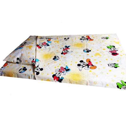 Lenjerie pat 3 piese MCF Mickey si Minnie mouse