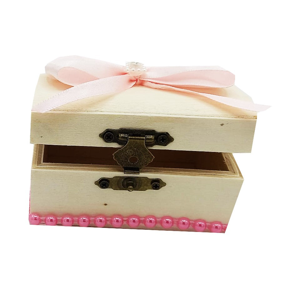 Chest box for the first strand MCF handmade polka dots - BabyBlue, 10x5x5 cm