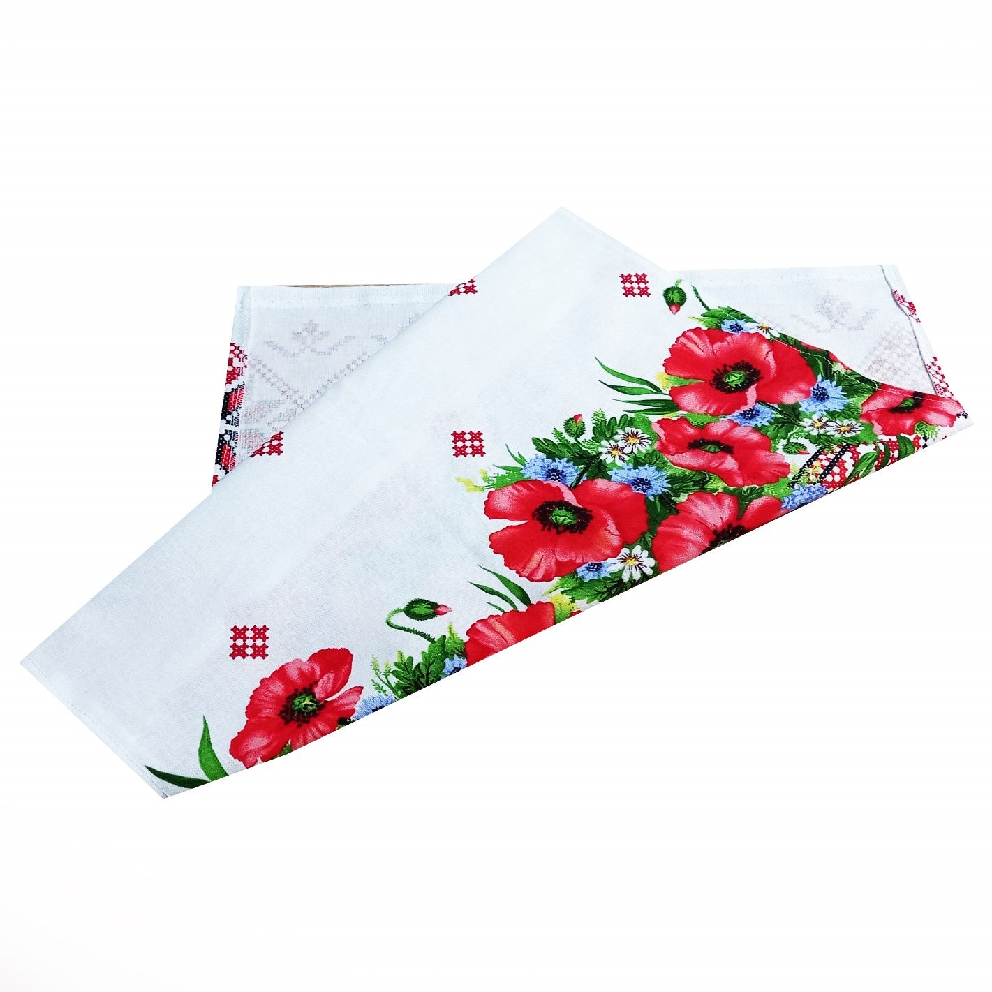 Șervet decorativ tradițional Oaș – bumbac 100%, model popular românesc – MCF