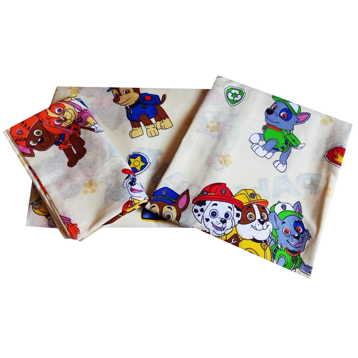 Lenjerie pat 3 piese MCF patrula catelusilor multicolor