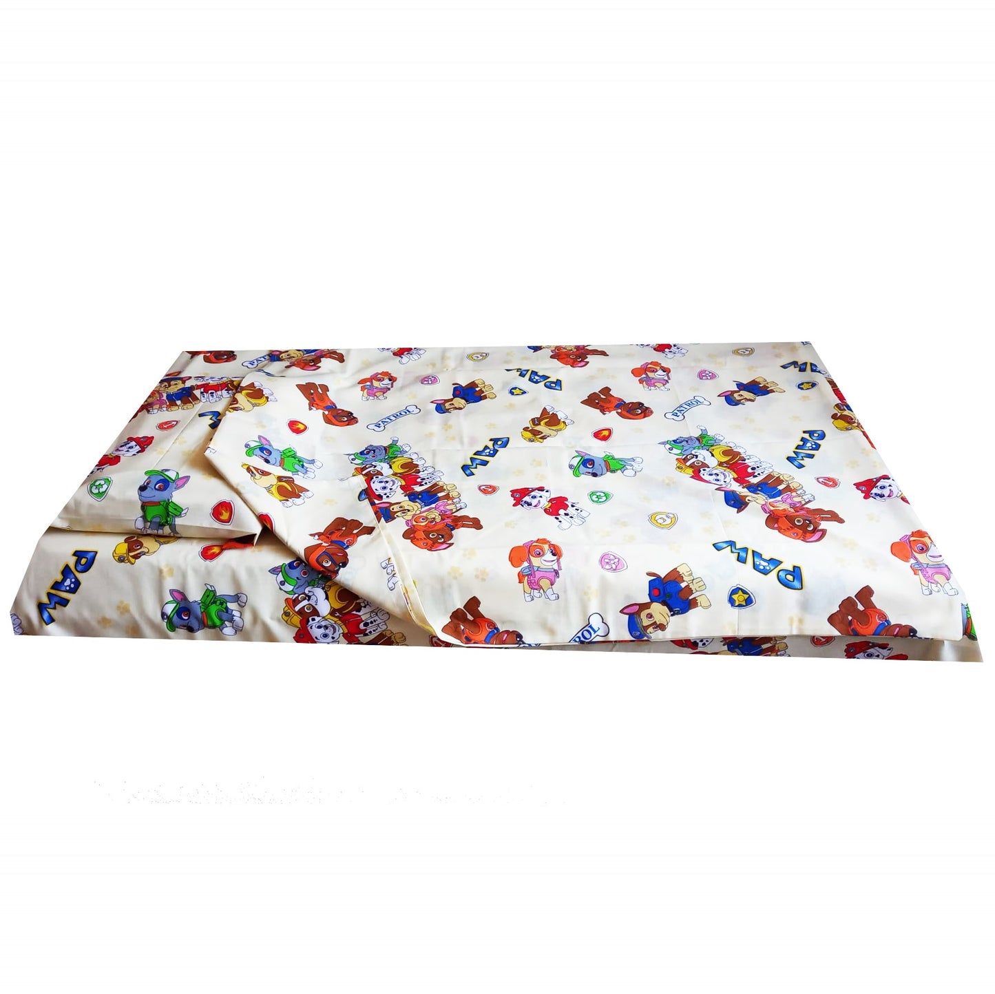 Lenjerie pat 3 piese MCF patrula catelusilor multicolor