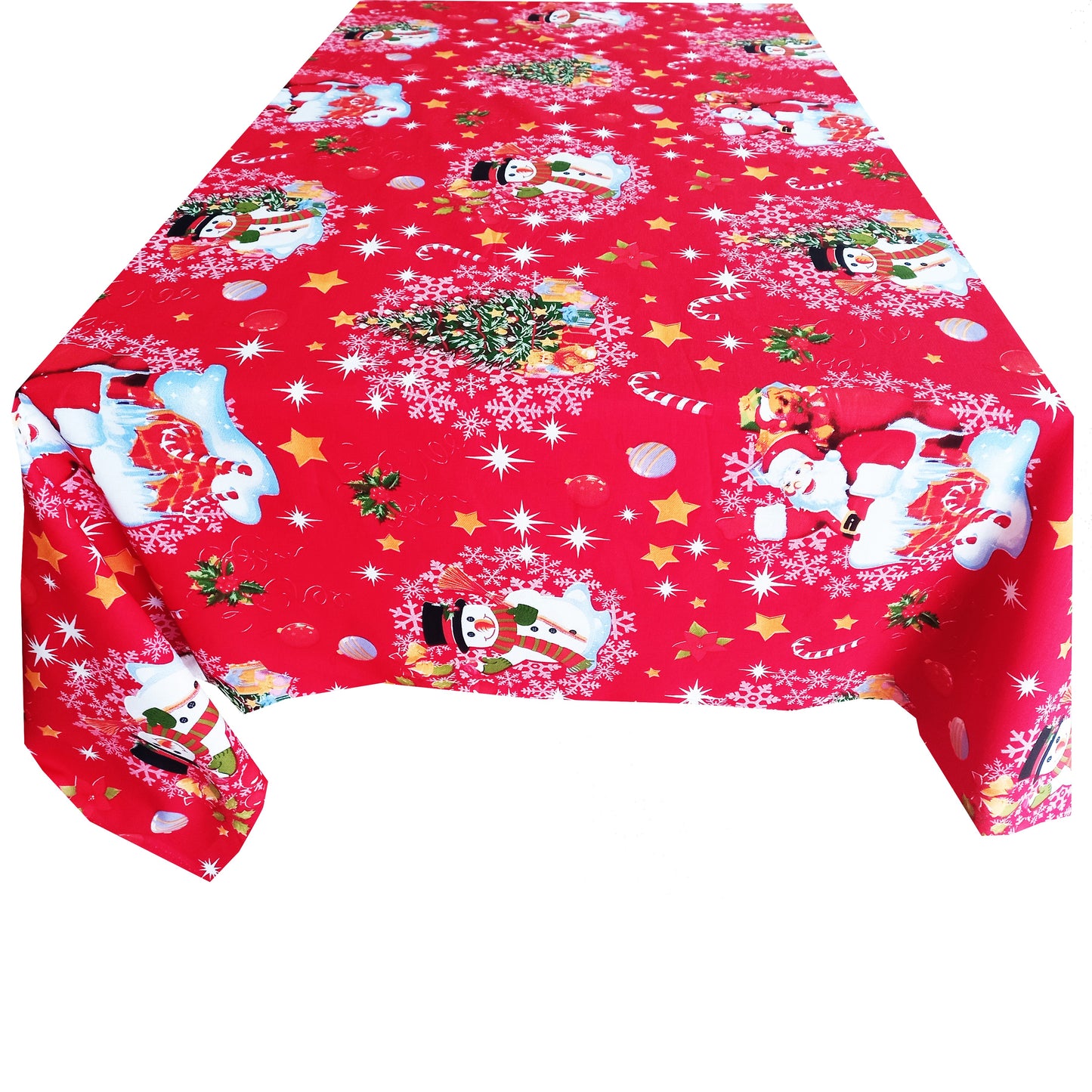 Față de masă „Om de Zăpadă” – Crăciun MCF, material textil de calitate